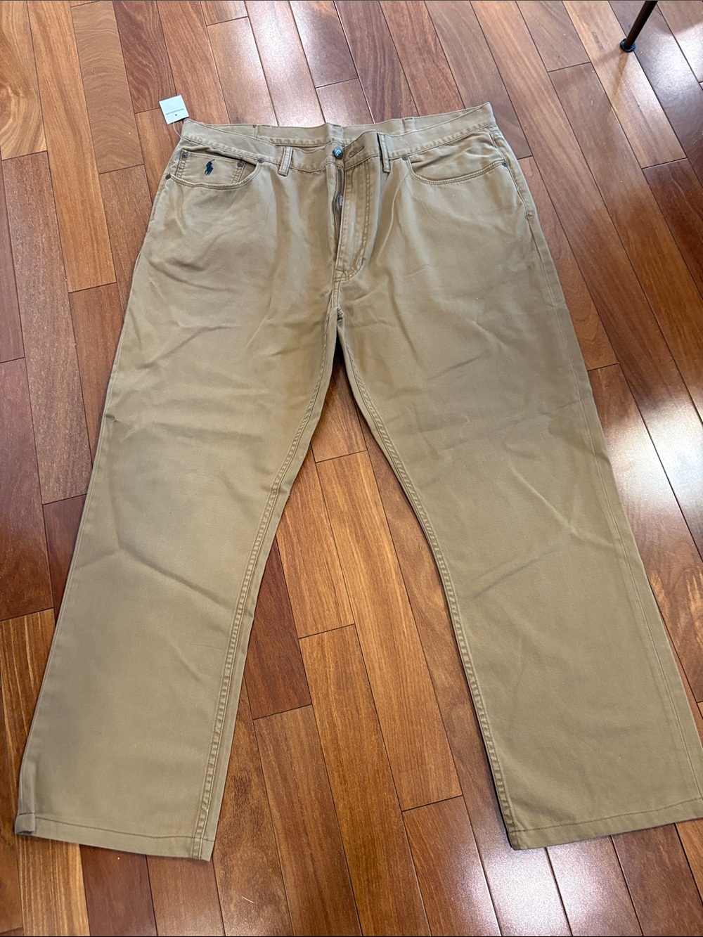 Ralph Lauren Tan Khaki Straight Pants size 42x30 NWT